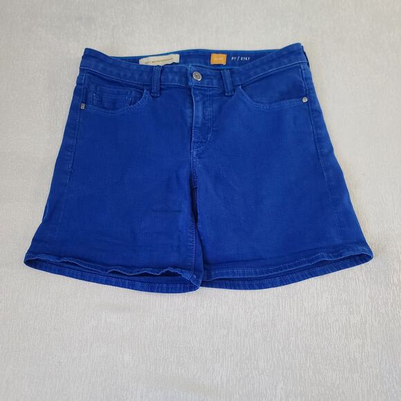 Pilcro and the Letterpress women's denims shorts blue Size 27 stretch fit beachy - Picture 3 of 9